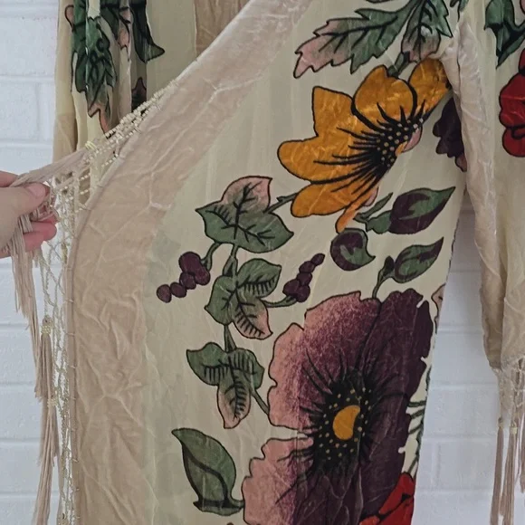 Silk blend Sam Hilu Kimono - Picture 5 of 12